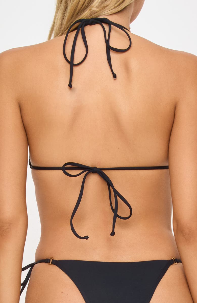 LSPACE Banning Triangle Bikini Top, Alternate, color, Black