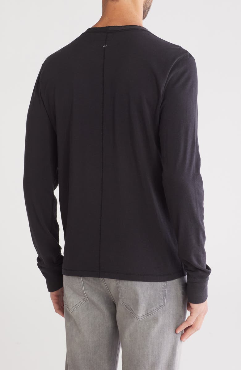 rag & bone Classic Long Sleeve Slubbed Henley, Alternate, color, 