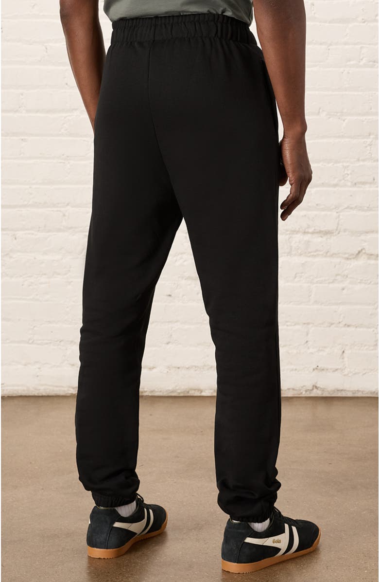 Pact Organic Brushed Fleece Sweatpant, Alternate, color, Black