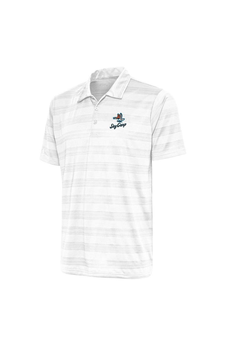 ANTIGUA Men's Antigua White Beloit Sky Carp Compass Polo, Main, color, 
