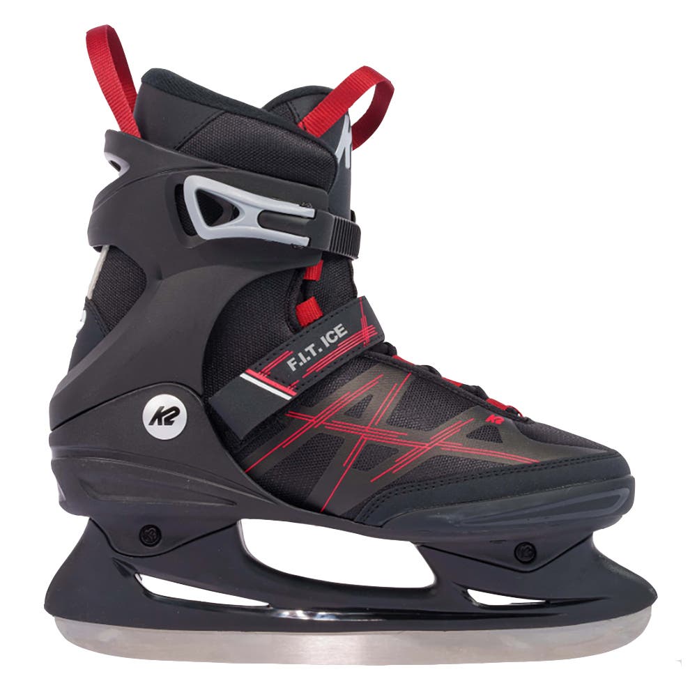 K2 F.I.T. Ice Mens Ice Skates 2022, Alternate, color, Black/Red