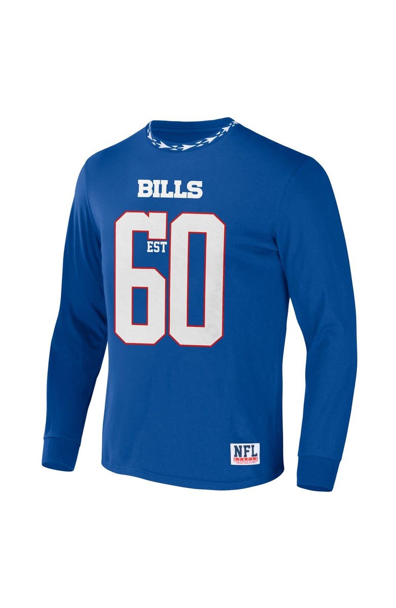 STAPLE Men's NFL x Staple Royal Buffalo Bills Core Team Long Sleeve T-Shirt, Alternate, color, 