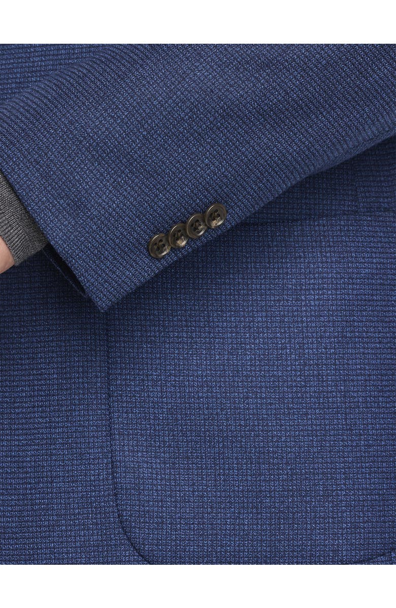 JV Reflex Big & Tall Mini Check Sport Coat, Alternate, color, Navy