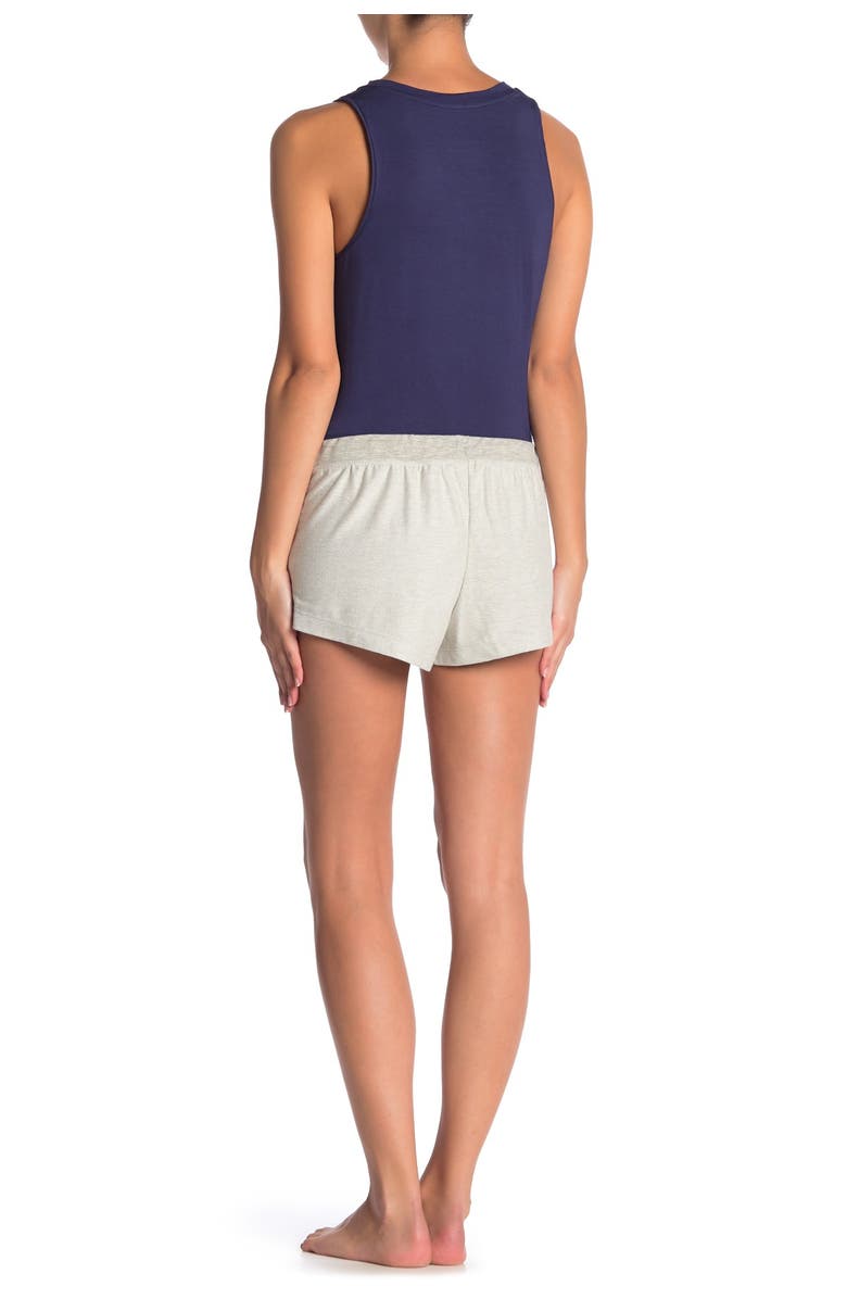 French Connection Reversed Knit Sleep Shorts, Alternate, color,