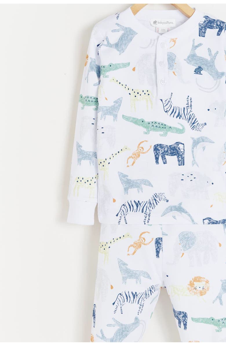 Babycottons Premium Peruvian Pima Cotton Kenya Snug Two-Piece Pajamas For Toddler, Alternate, color, Multicolor