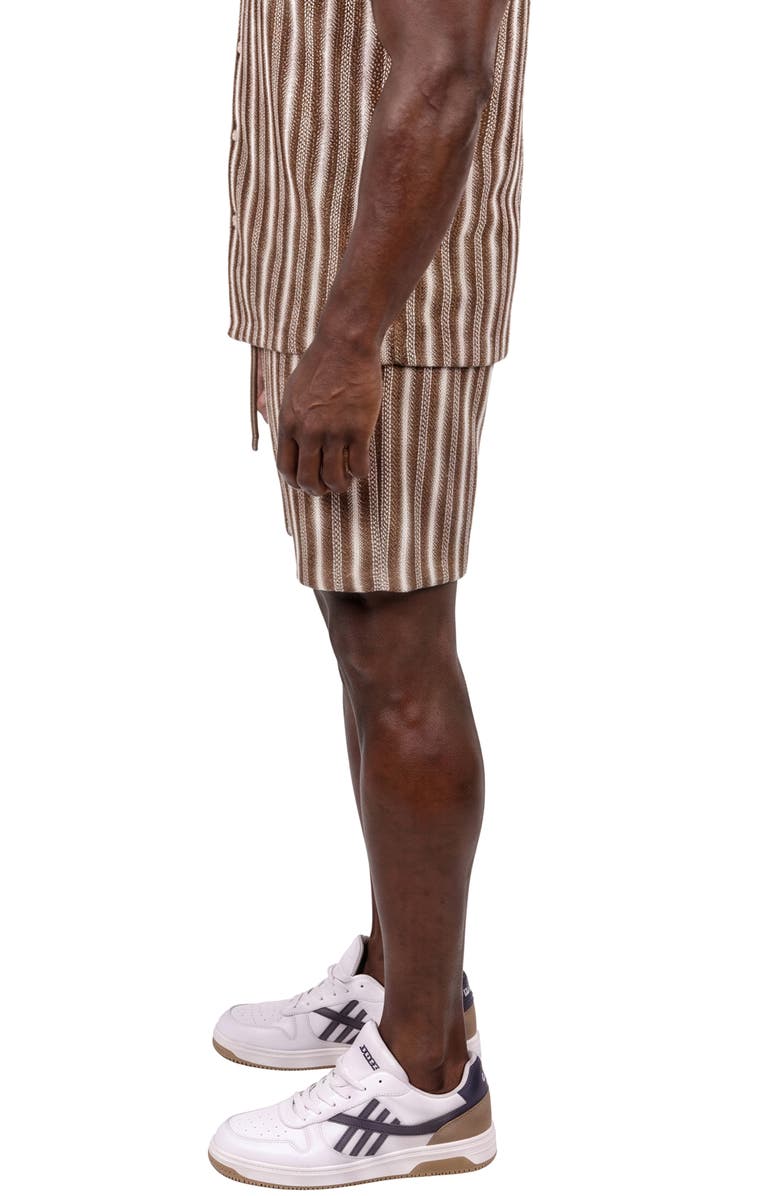 Maceoo Knit Drawstring Shorts, Alternate, color, Brown