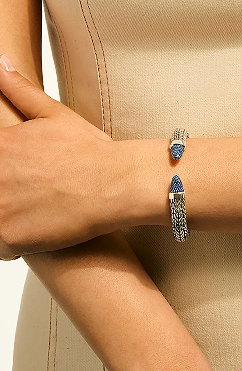 John Hardy Spear 50 Flex Cuff Bracelet, Alternate, color, Silver