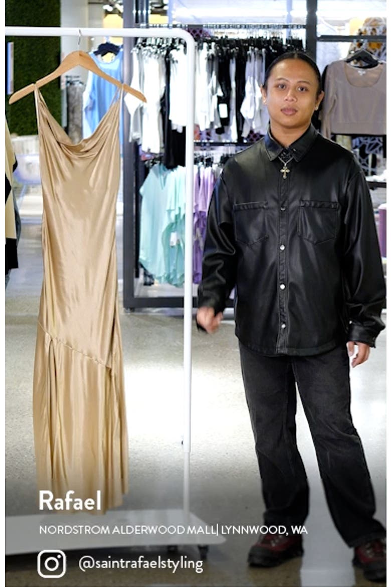 Tie Back Satin Bridesmaid Slipdress video