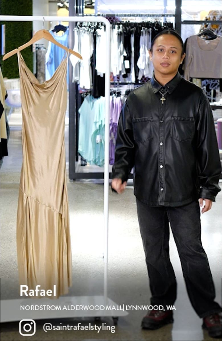 Tie Back Satin Bridesmaid Slipdress, sales video thumbnail