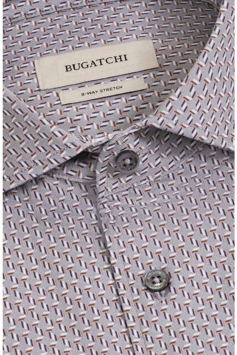 Devon OoohCotton® Geo Print Button-Up Shirt, Alternate, color, CEMENT