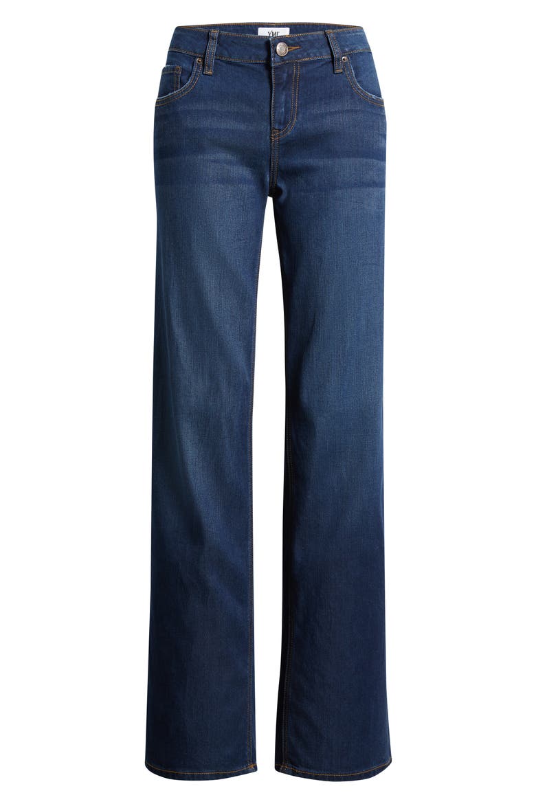 Low Waist Wide Leg Jeans, Alternate, color, DARK BLUE