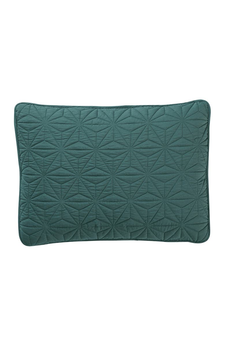 VCNY HOME Kaleidoscope Embossed Geometric Quilt 3-Piece Set, Alternate, color, Green