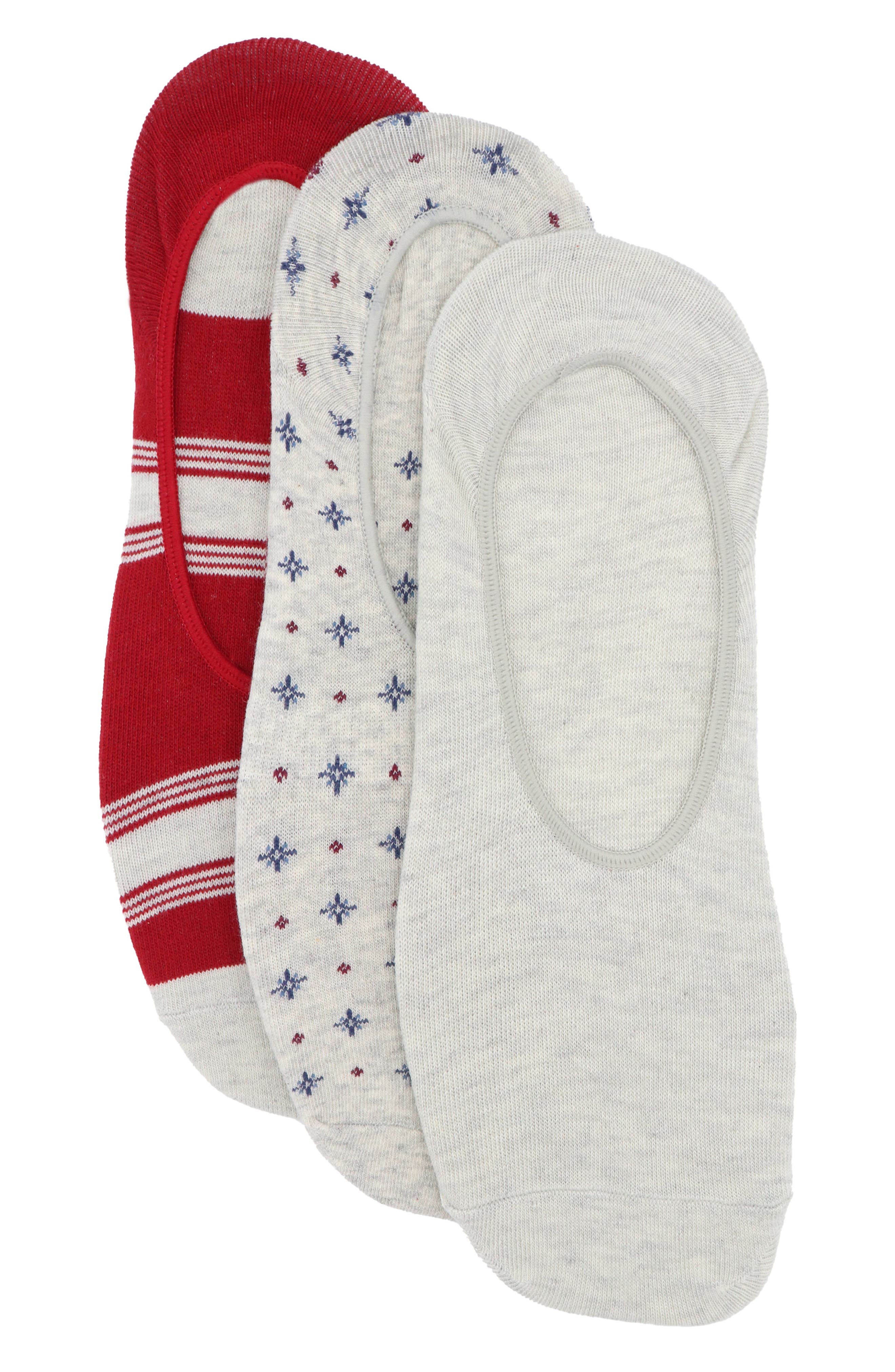 Lorenzo Uomo 3-Pack Assorted Ankle Socks