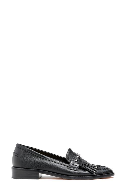 Cinq À Sept Gina Hardware Kiltie Loafer In Black