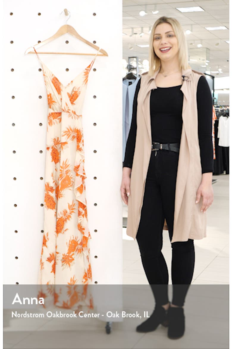 Floral Ruffle Detail Maxi Dress video
