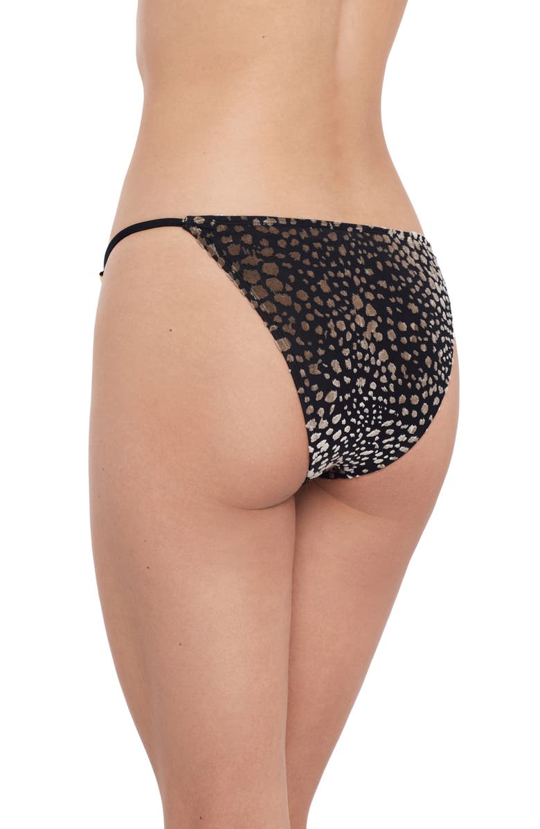 Steve Madden Beaded Strap Bikini Bottoms, Alternate, color, Taupe