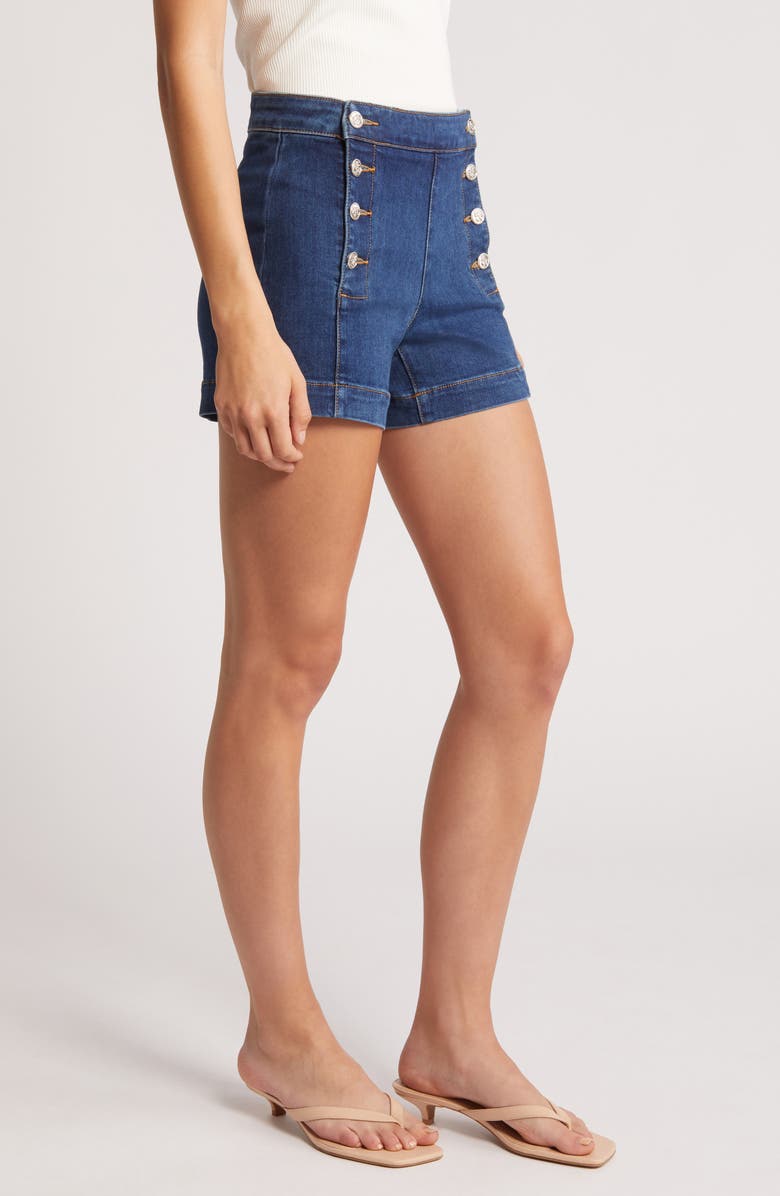 Prosperity Denim Denim Sailor Shorts, Alternate, color, 
