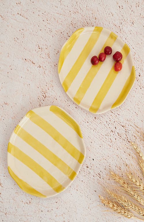 CASA AMAROSA CASA AMAROSA STRIPE PLATE