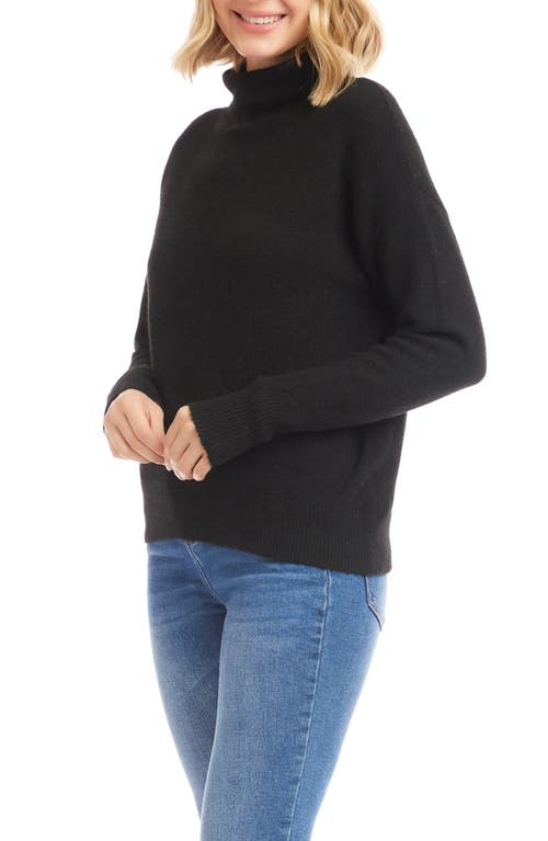 Karen Kane Funnel Neck Sweater In Black