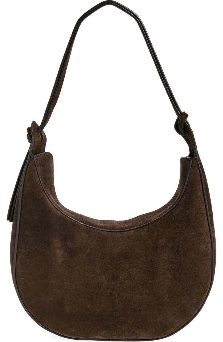 Reformation Medium Rosetta Shoulder Bag, Alternate, color, Boss Suede