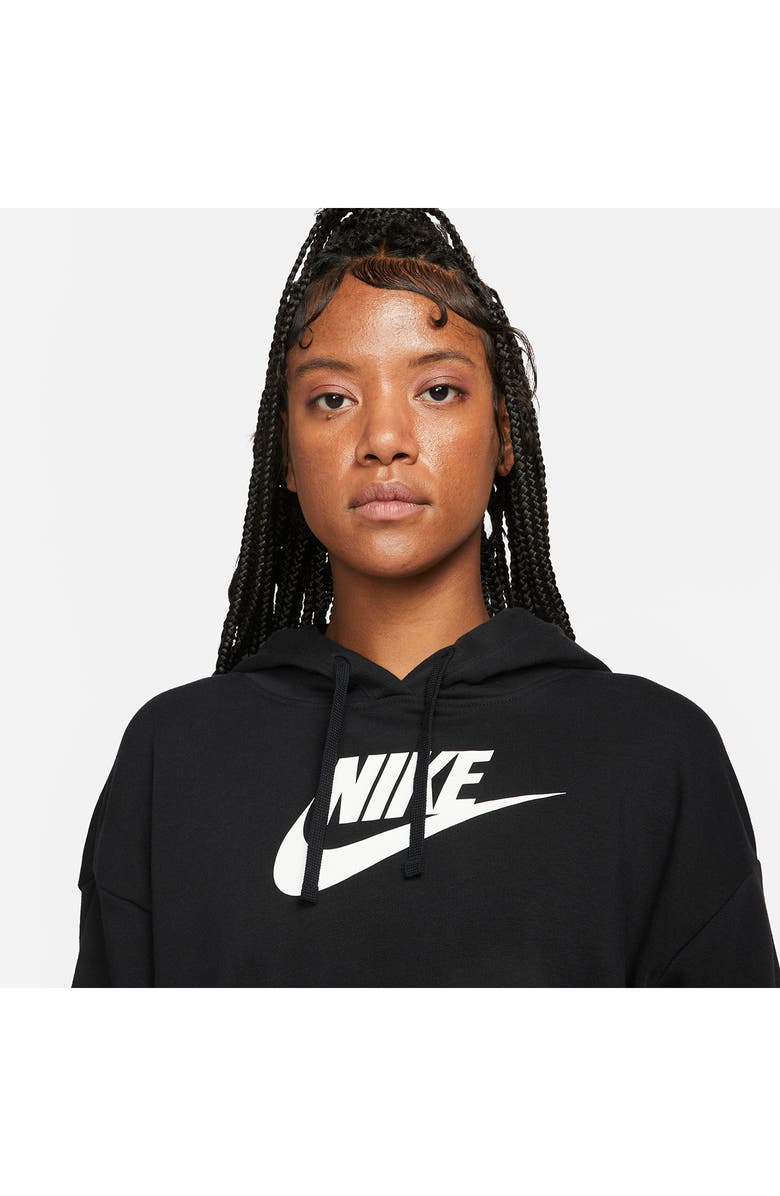 Nike Sportswear Club Fleece Crop Hoodie Sweatshirt, Alternate, color, 