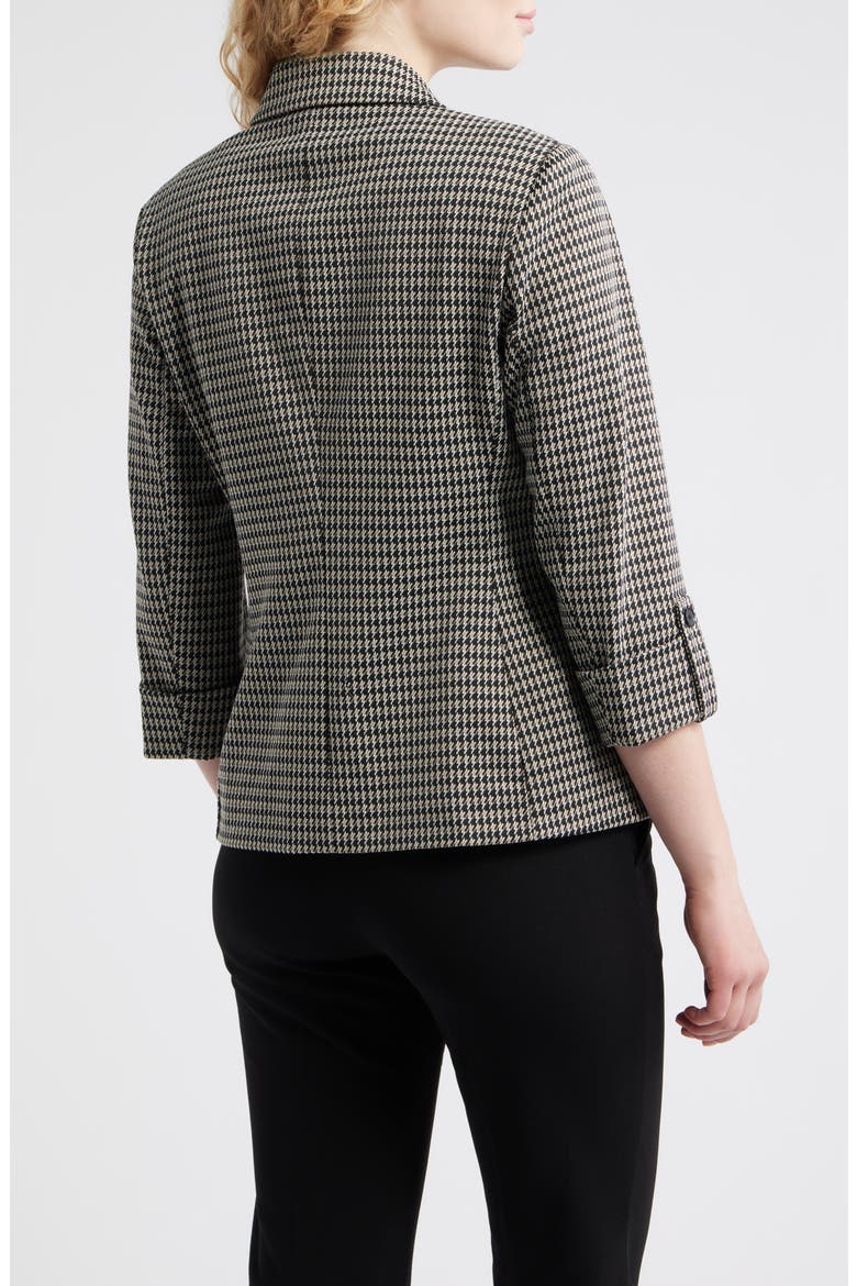 Houndstooth Jacquard Knit Jacket, Alternate, color, ANNE BLACK MULTI
