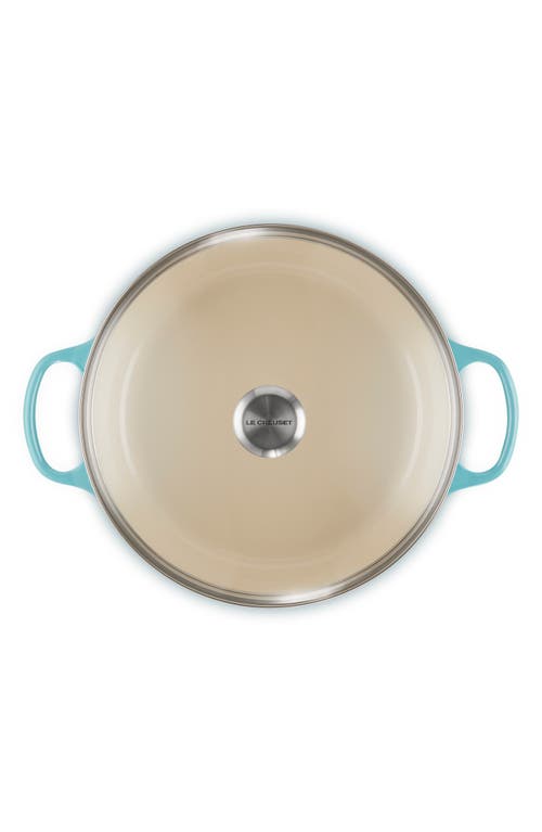 Le Creuset Enameled Cast Iron Signature Round 2.25-qt. Braiser With Glass Lid In Caribbean