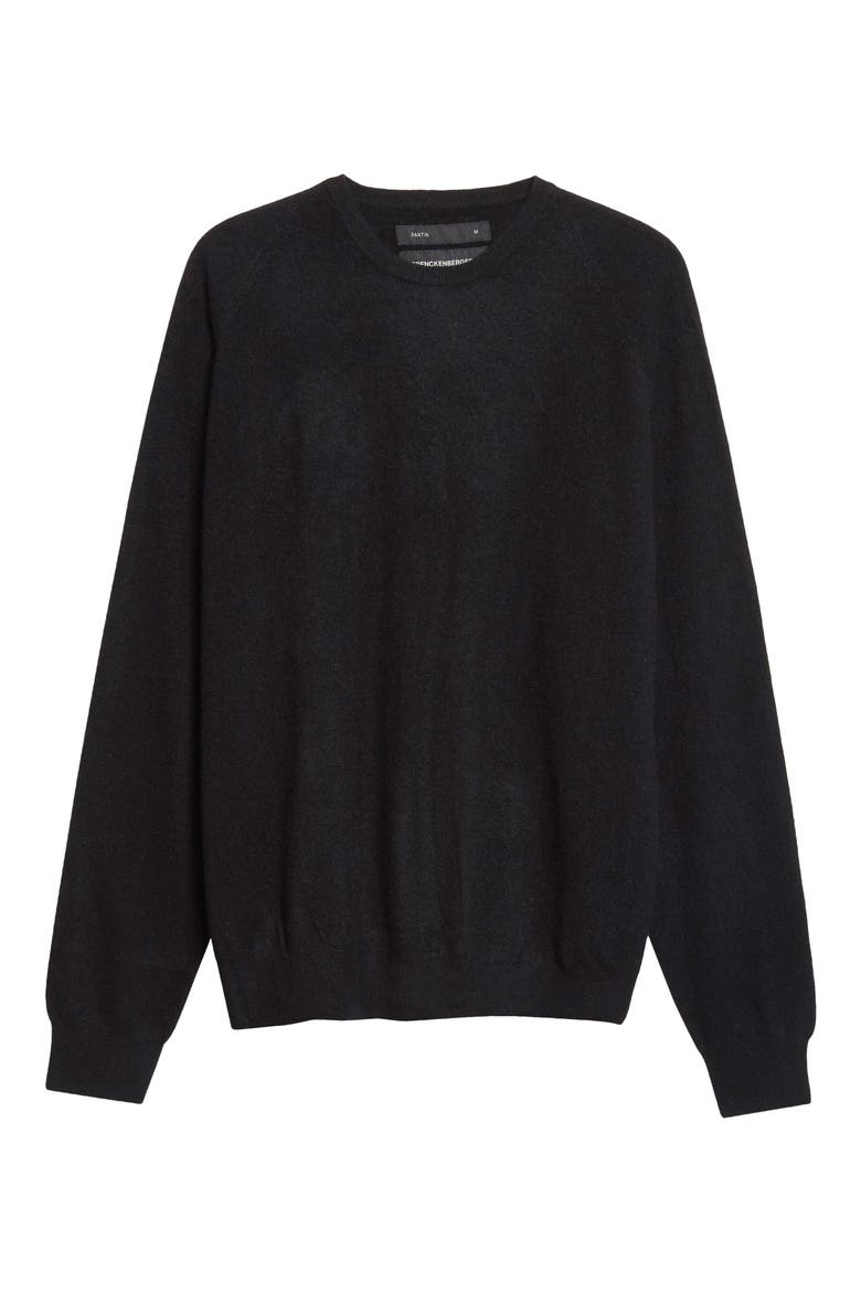 Baby Cashmere Crewneck Sweater, Main, color, BLACK