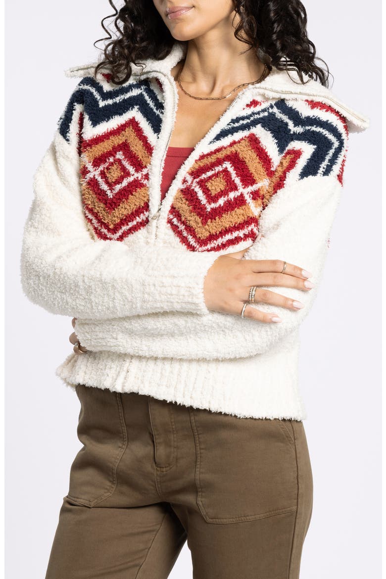 Talulla Sweater Jacket, Alternate, color, BURGUNDY CREAM