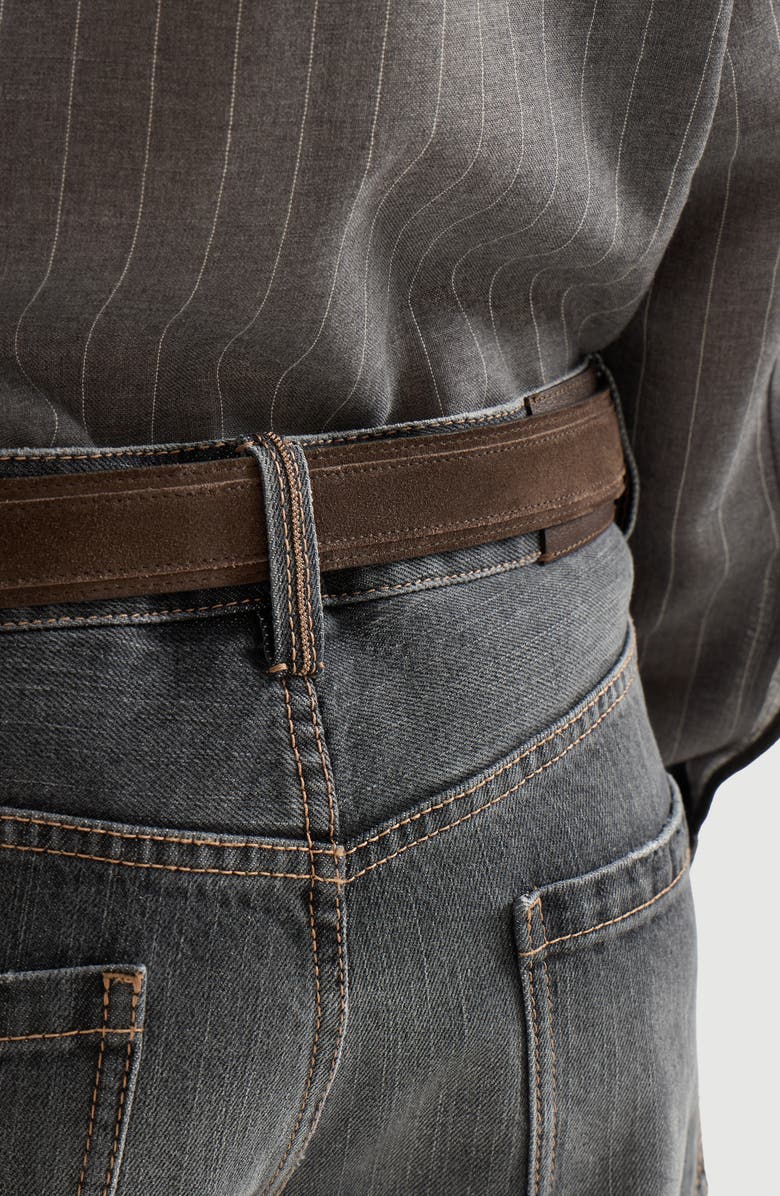 Brunello Cucinelli Authentic denim trousers, Alternate, color, Dark Grey