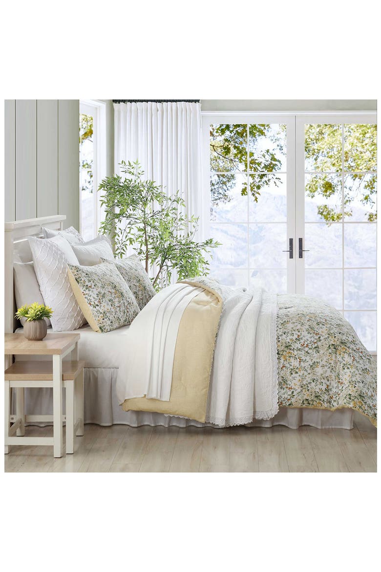 3-Piece Comforter & Sham Quilt Set, Alternate, color, GOLD/ CREAM