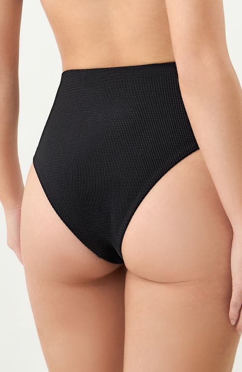 Boamar Patma Lace High Waist Swim Bottoms In Black