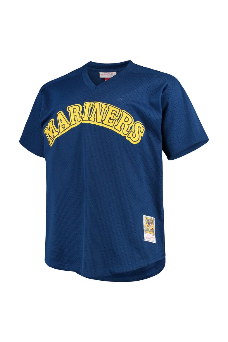Men's Mitchell & Ness Ken Griffey Jr. Royal Seattle Mariners Big & Tall Cooperstown Collection Mesh Batting Practice Jersey, Alternate, color, Royal