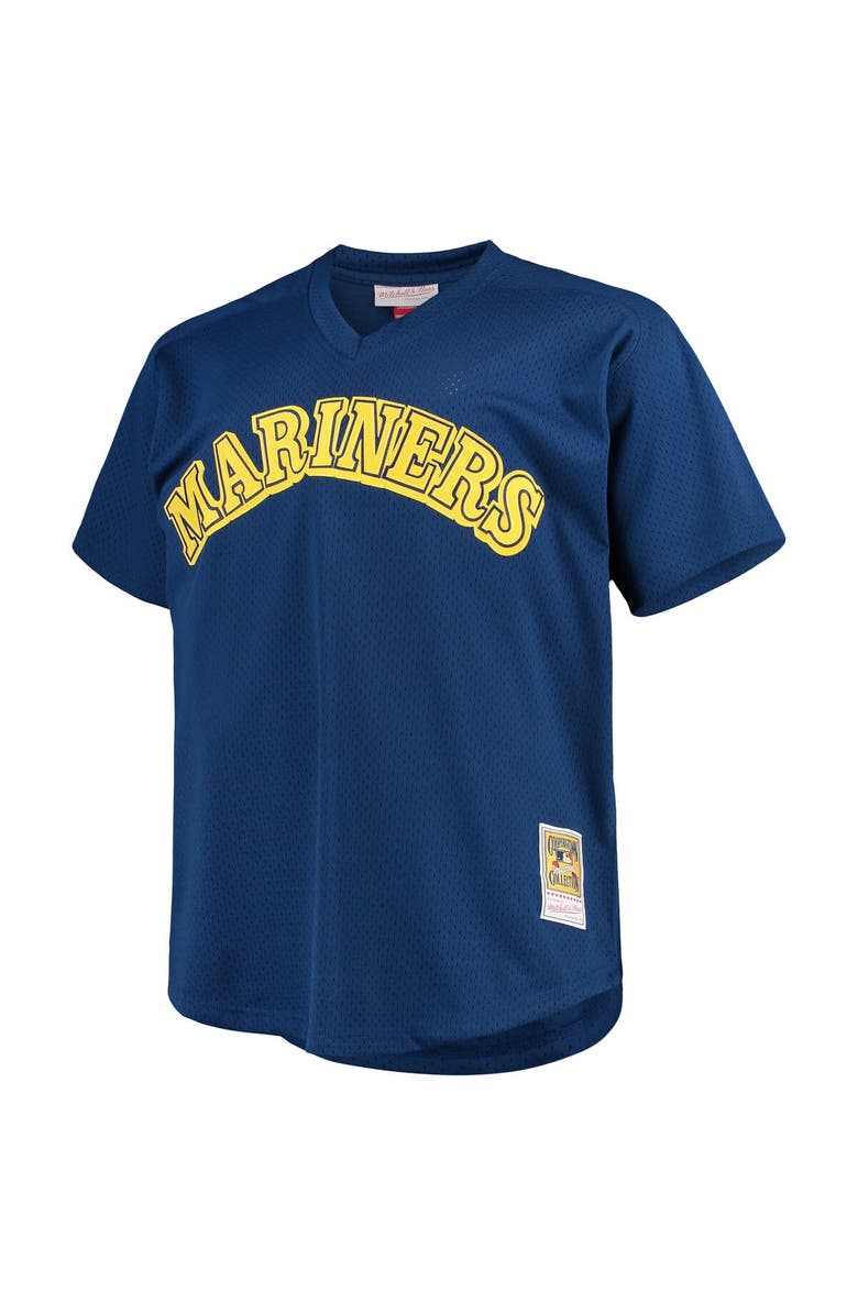 Mitchell & Ness Men's Mitchell & Ness Ken Griffey Jr. Royal Seattle Mariners Big & Tall Cooperstown Collection Mesh Batting Practice Jersey, Alternate, color, Royal