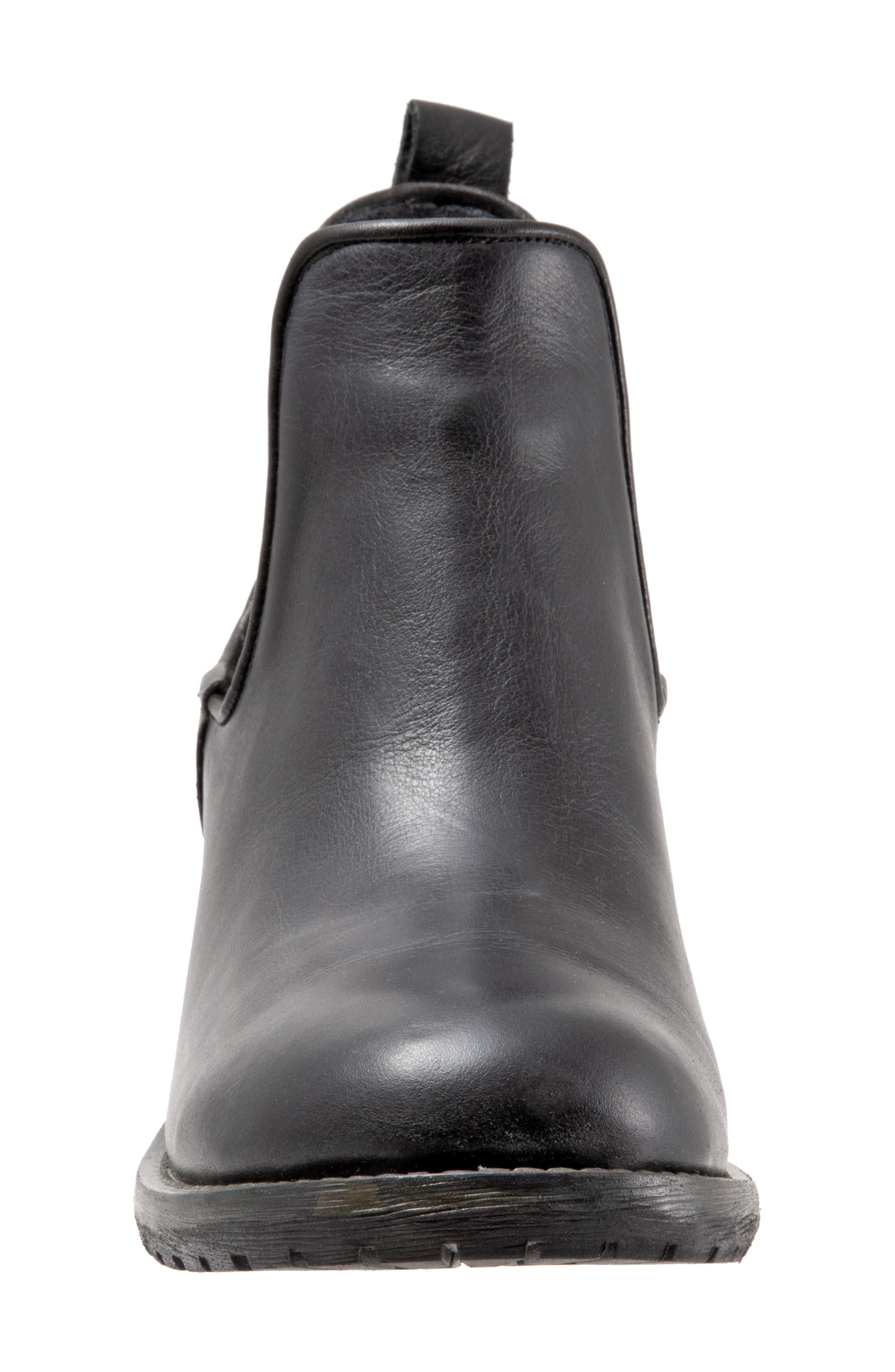 Cherish Chelsea Bootie, Alternate, color, BLACK LEATHER
