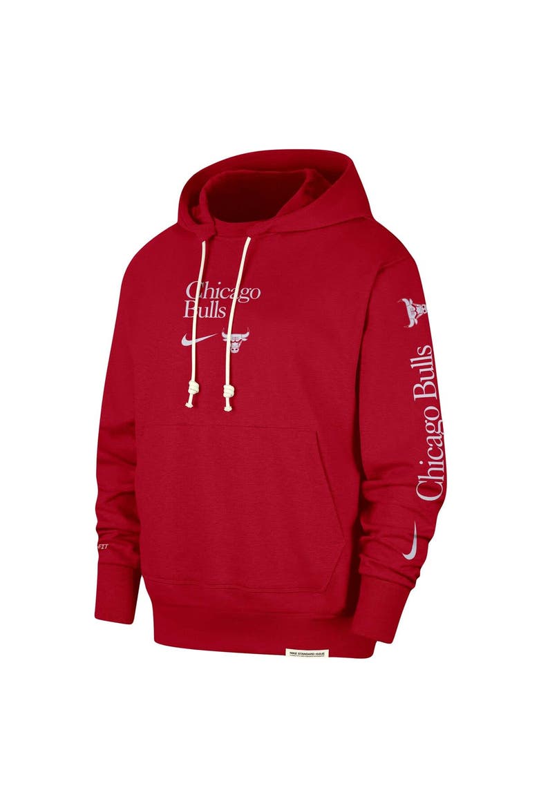 Men's Nike Red Chicago Bulls Authentic Performance Pullover Hoodie, Alternate, color, Red