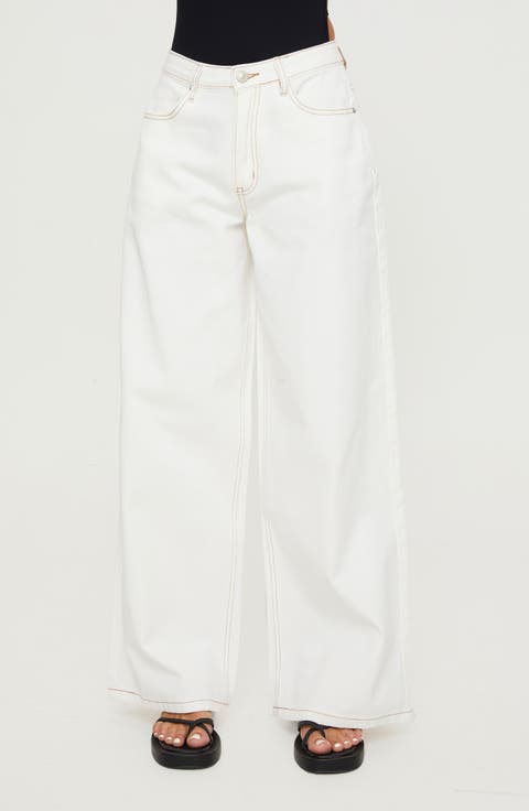 Naylor Mid Rise Wide Leg Jeans