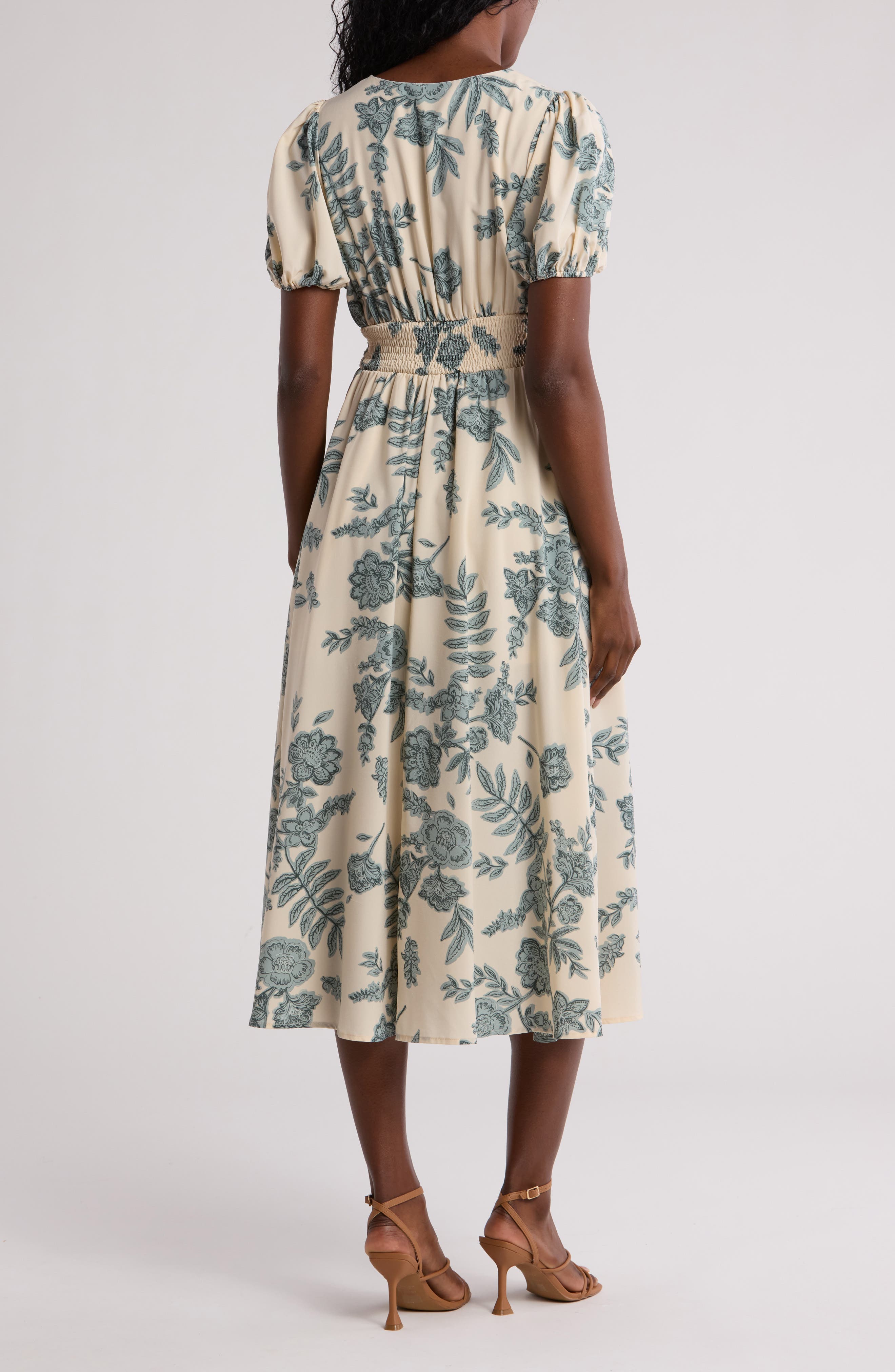 Floral V-Neck Maxi Dress - image 2