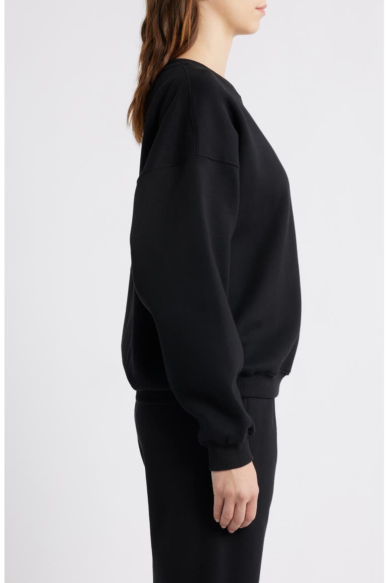 Brand Logo Sweatshirt, Alternate, color, BLACK
