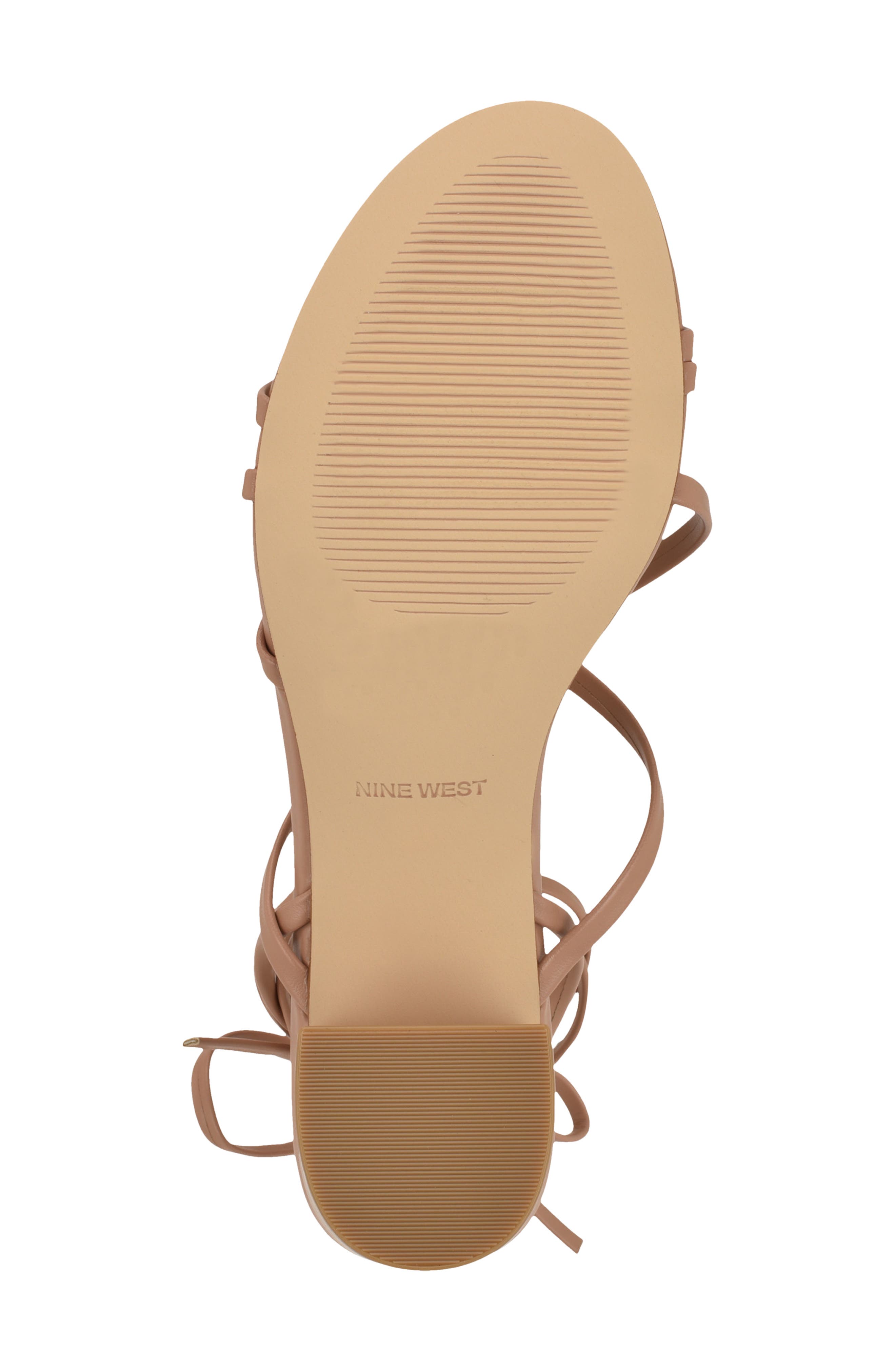 Nine West Aloud Ankle Wrap Sandal, Alternate, color, Light Natural