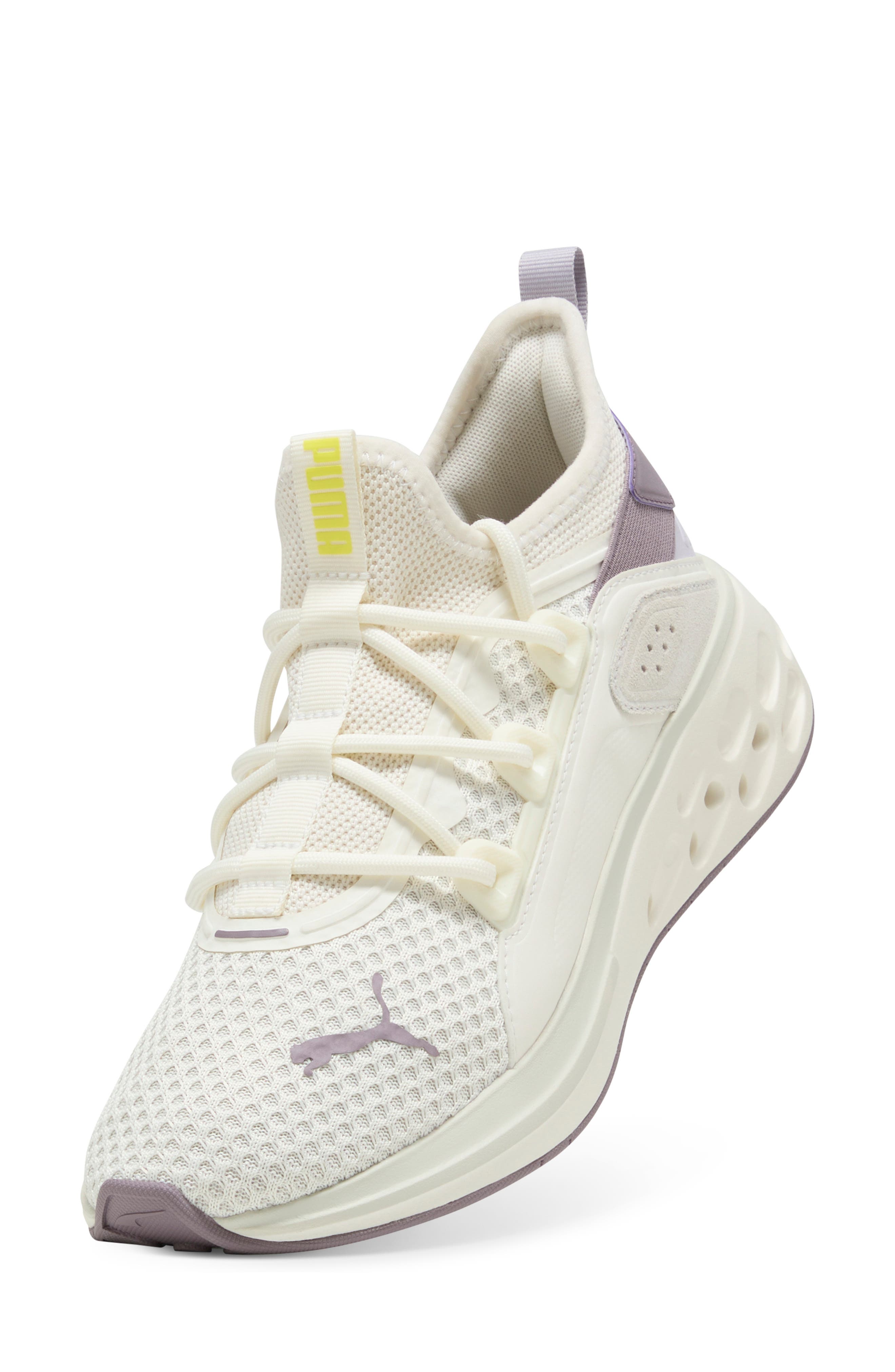 Softride Frequence Street Sneaker, Alternate, color, WARM WHITE-PLUM JAM- YELLOW