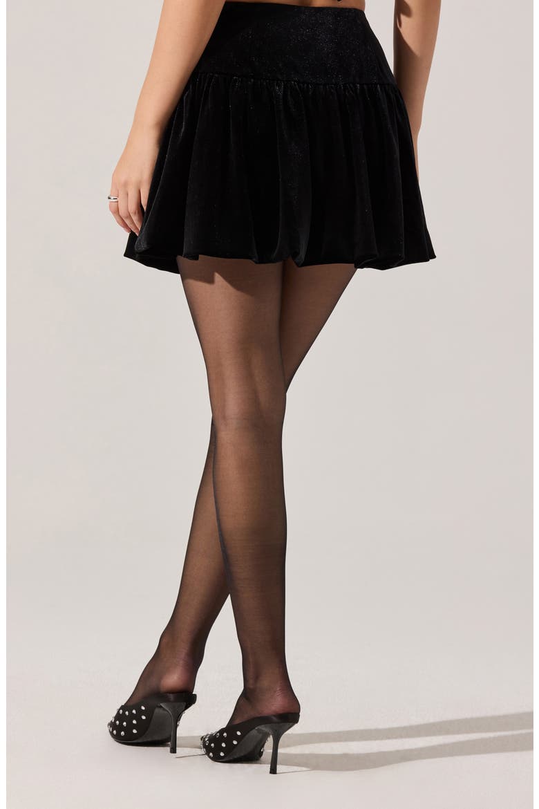 Jenika Metallic Miniskirt, Alternate, color, BLACK