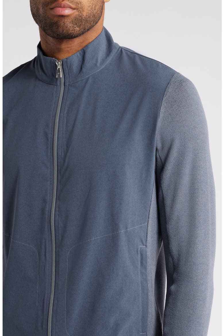 Solstice Wind Resistant Zip Jacket, Alternate, color, STEEL