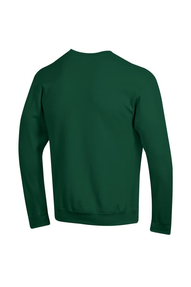 Men's Champion  Green Michigan State Spartans Arch Over Logo Pullover Sweatshirt, Alternate, color, Green
