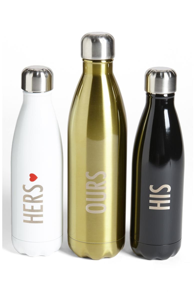 'Couples' Water Bottles, Main, color, GOLD