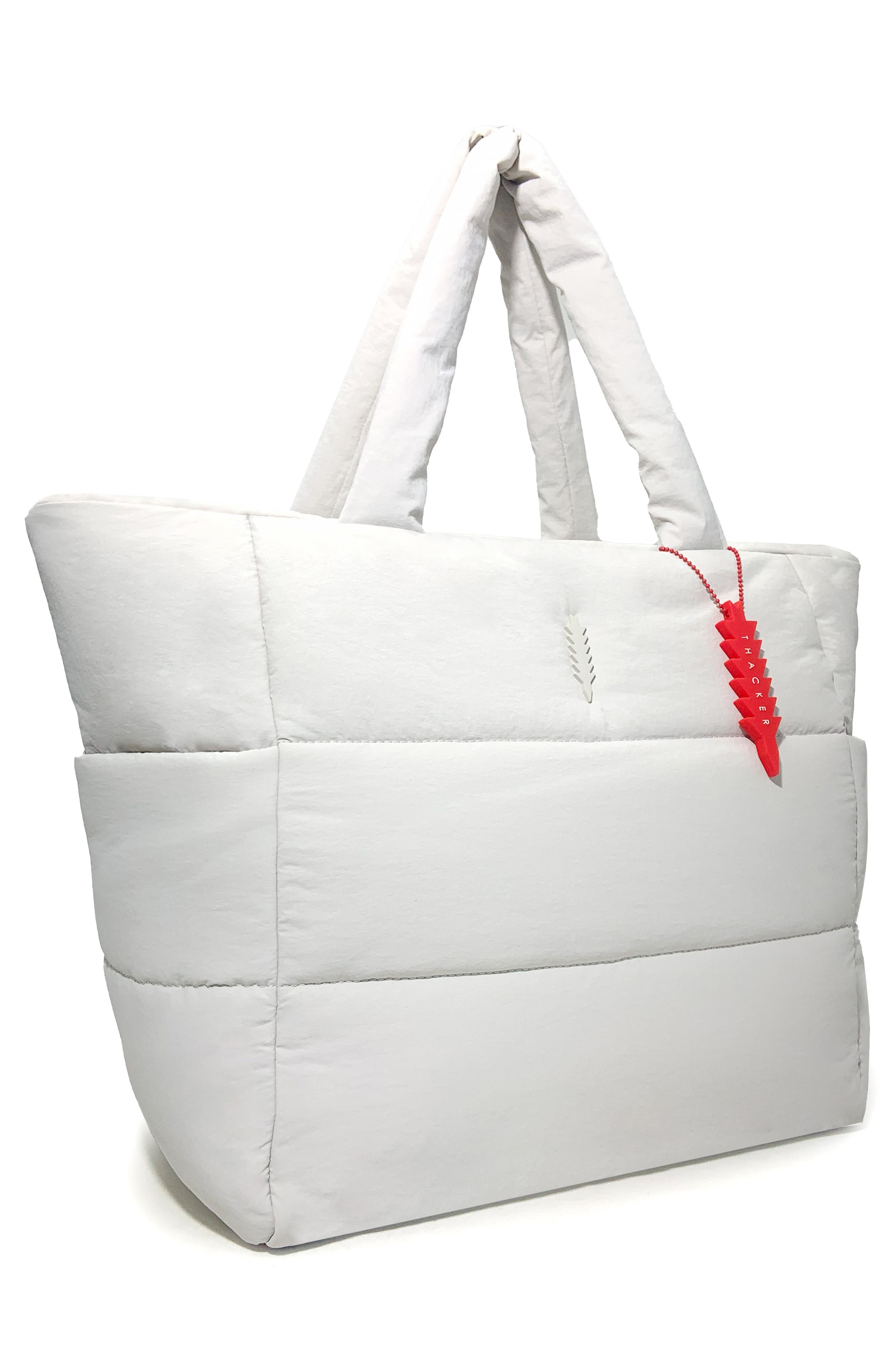 Thacker Quinn Quilted Nylon Tote, Alternate, color, Linen