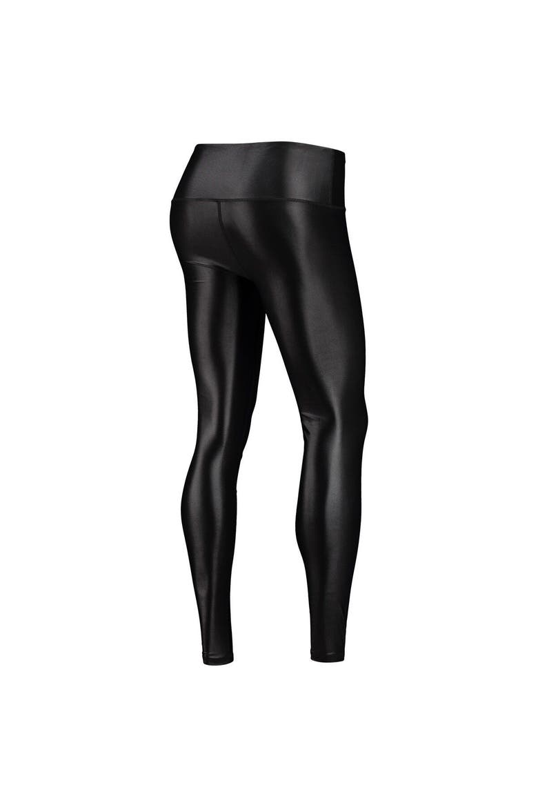 Women's ZooZatz Black Clemson Tigers Shine Liquid Leggings, Alternate, color, Black