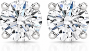 Bliss Diamond Certified 3ct Tw Diamond Studs 14k Gold Screw Backs Lab Grown