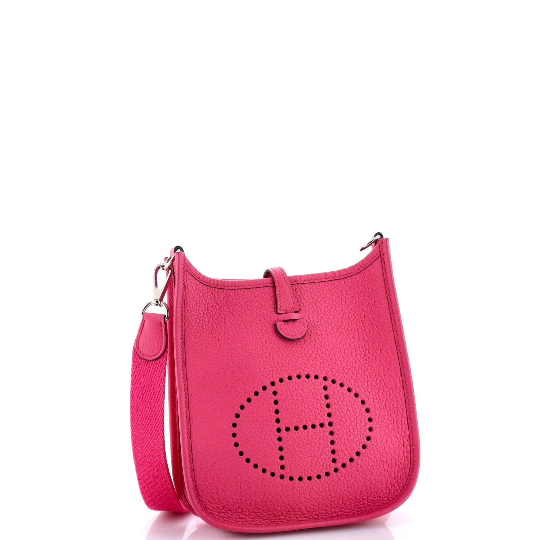 Pre-Owned Hermes Evelyne Bag Gen III Clemence TPM, Alternate, color, Magnolia