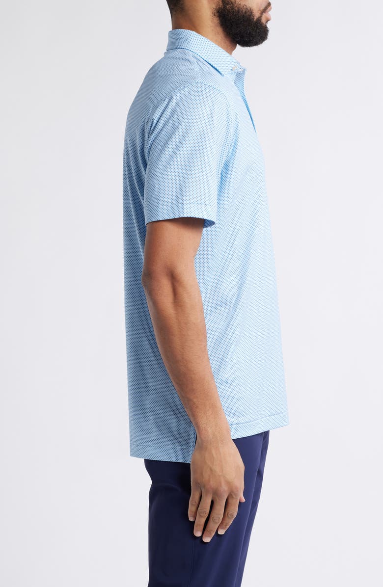 Peter Millar Phoenix Performance Jersey Polo, Alternate, color, White / Sailor Blue